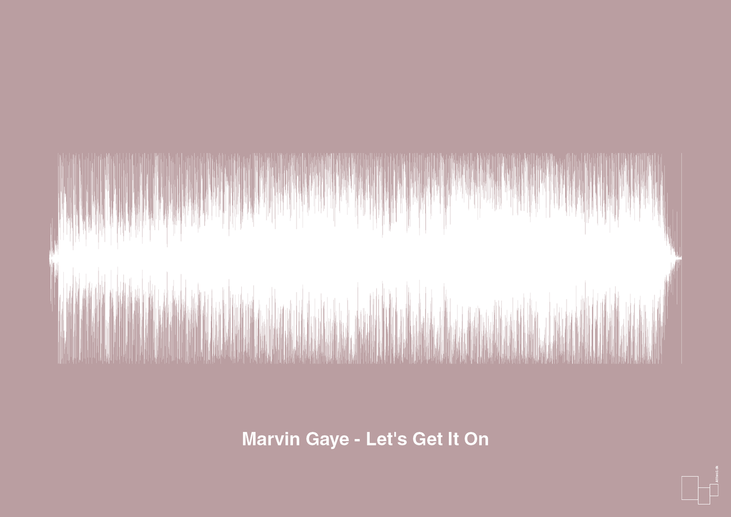plakat: marvin gaye - let's get it on - light rose-Soundwave-A1two3