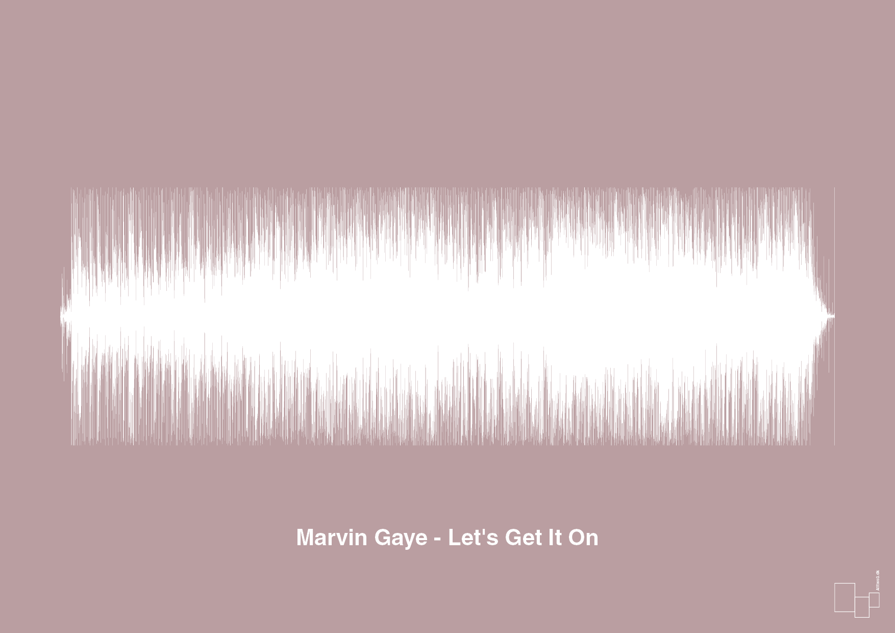 plakat: marvin gaye - let's get it on - light rose-Soundwave-A1two3