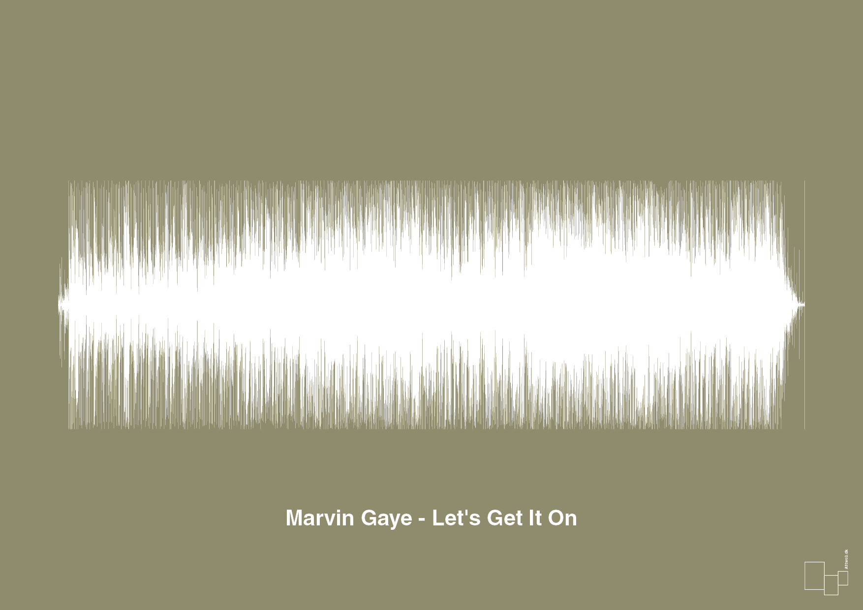 plakat: marvin gaye - let's get it on - misty forrest-Soundwave-A1two3