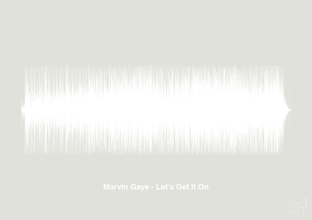 plakat: marvin gaye - let's get it on - painters white-Soundwave-A1two3