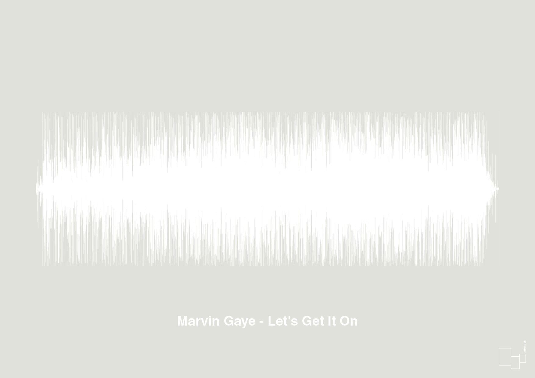 plakat: marvin gaye - let's get it on - painters white-Soundwave-A1two3