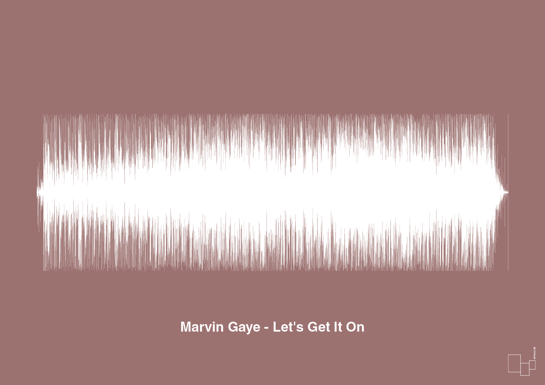 plakat: marvin gaye - let's get it on - plum-Soundwave-A1two3