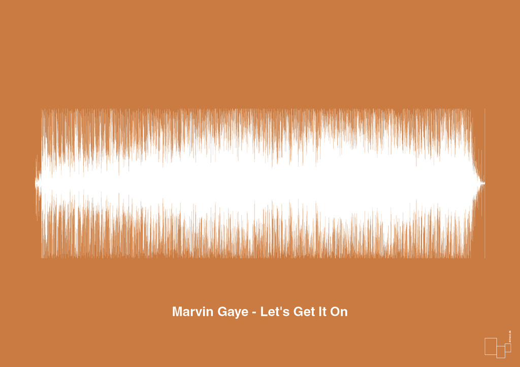 plakat: marvin gaye - let's get it on - rumba orange-Soundwave-A1two3