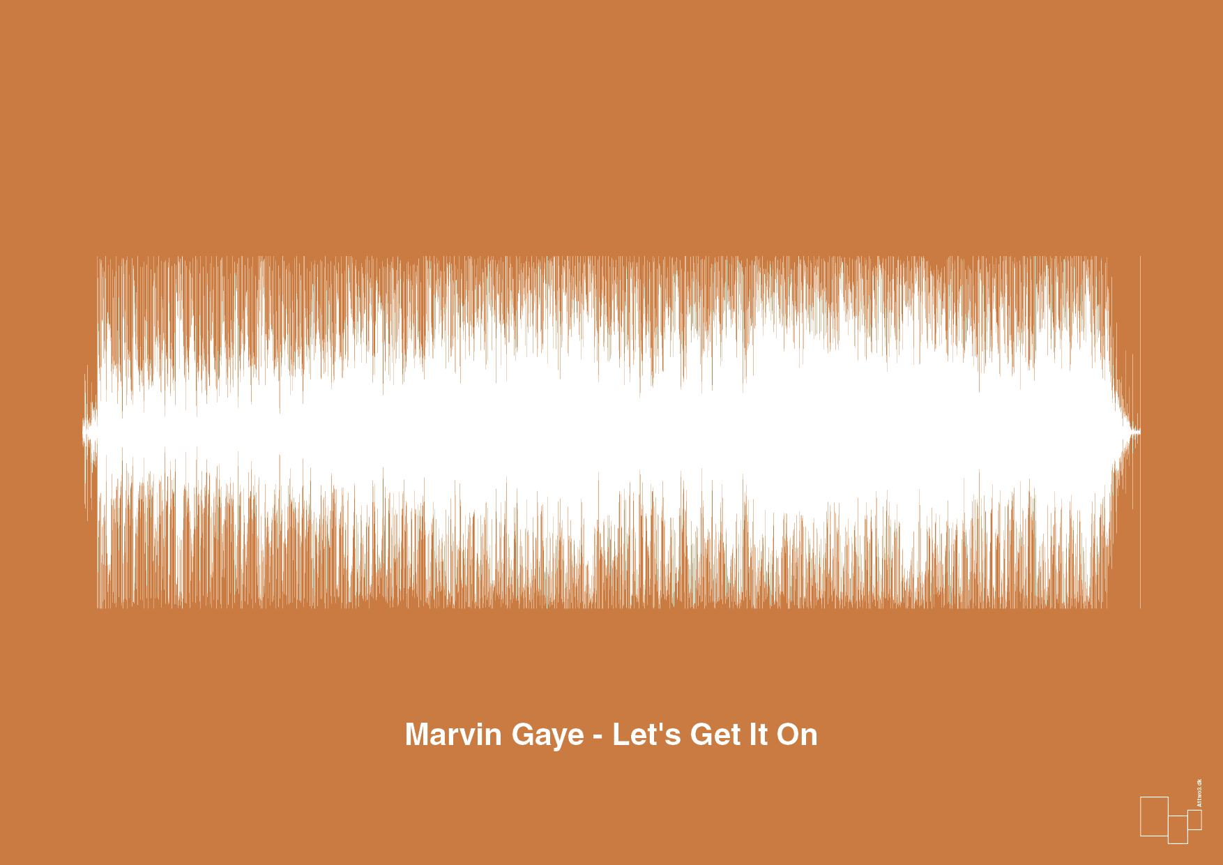 plakat: marvin gaye - let's get it on - rumba orange-Soundwave-A1two3