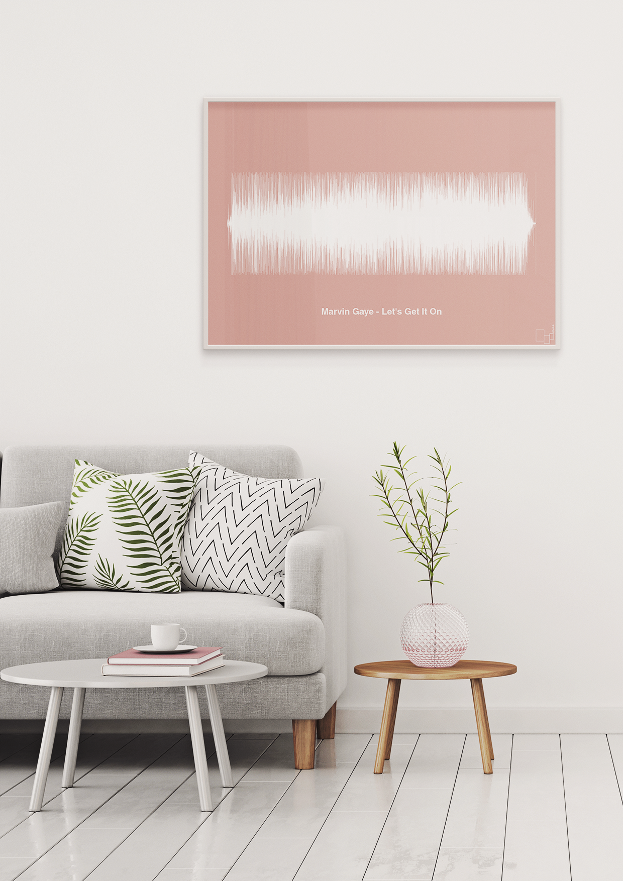 plakat: marvin gaye - let's get it on - graphic charcoal-Soundwave-A1two3