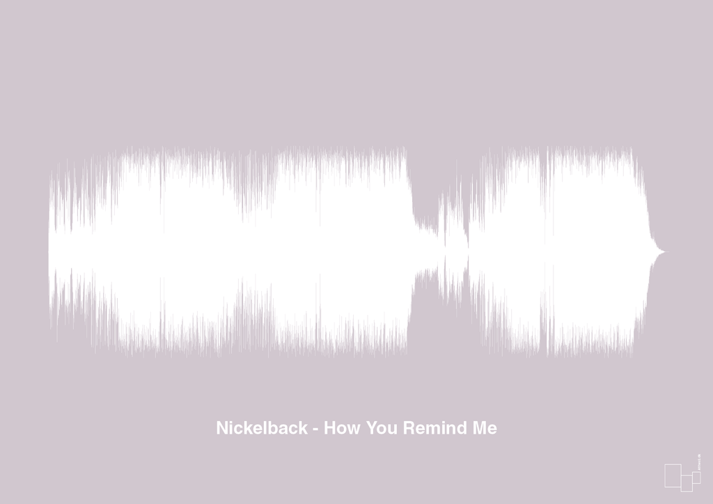 plakat: nickelback - how you remind me - dusty lilac-Soundwave-A1two3