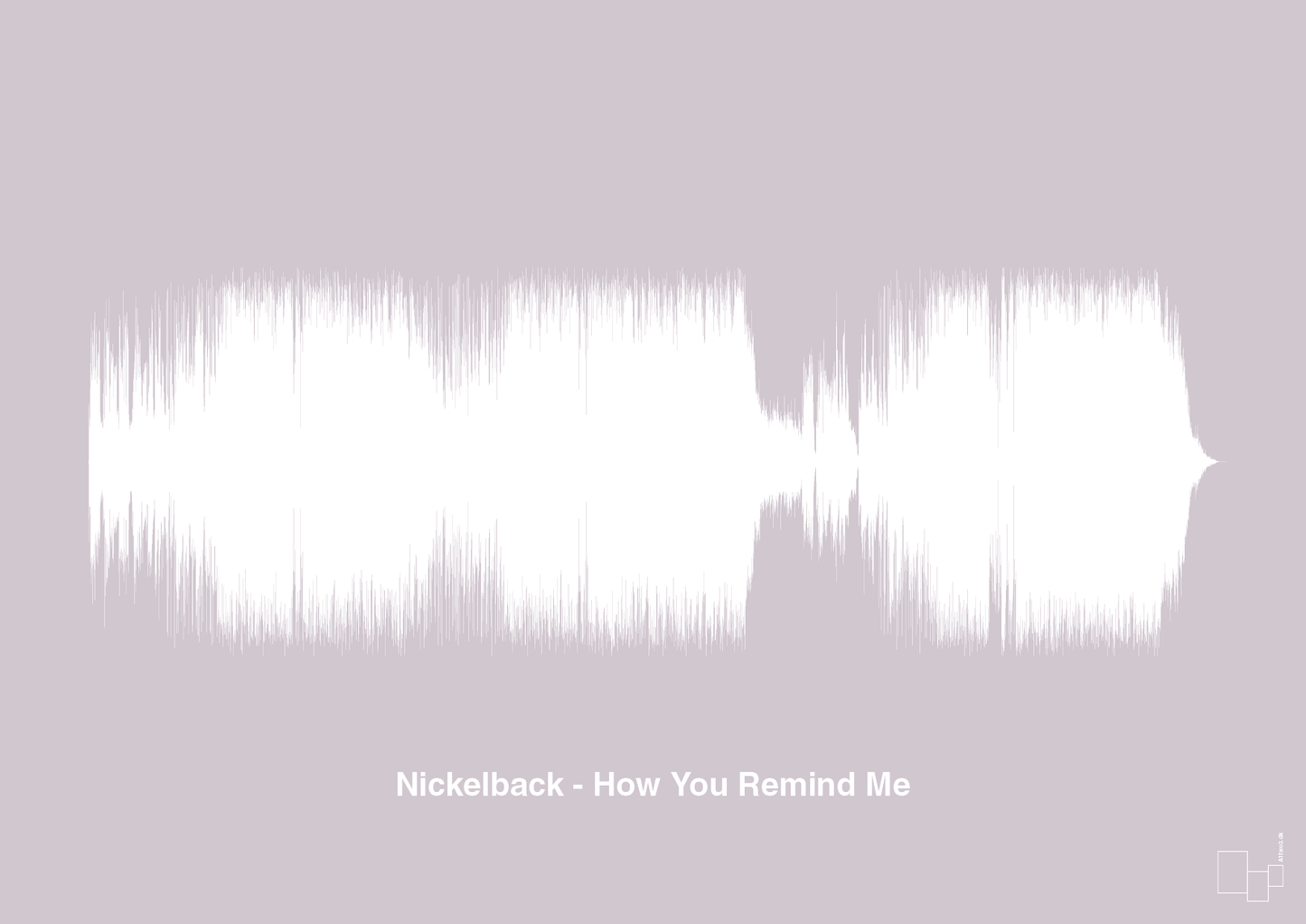 plakat: nickelback - how you remind me - dusty lilac-Soundwave-A1two3