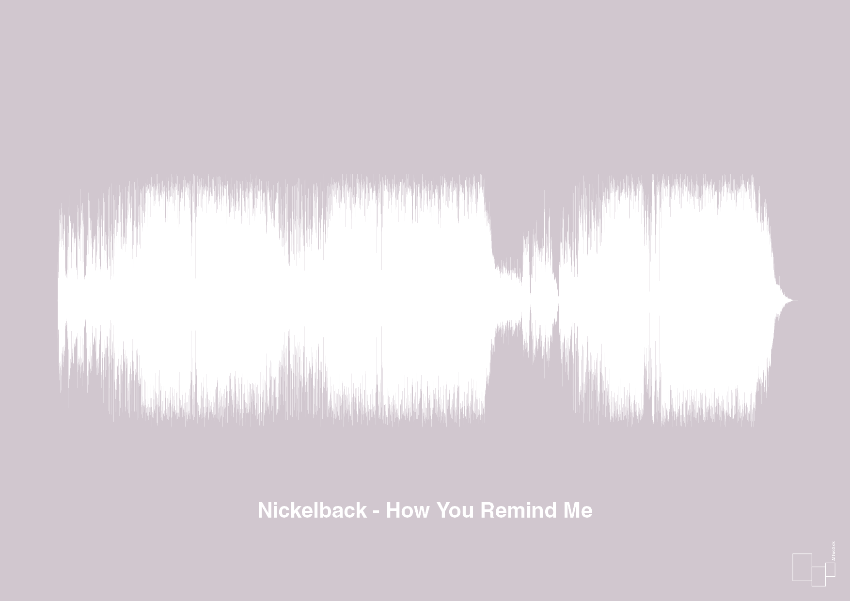 plakat: nickelback - how you remind me - dusty lilac-Soundwave-A1two3