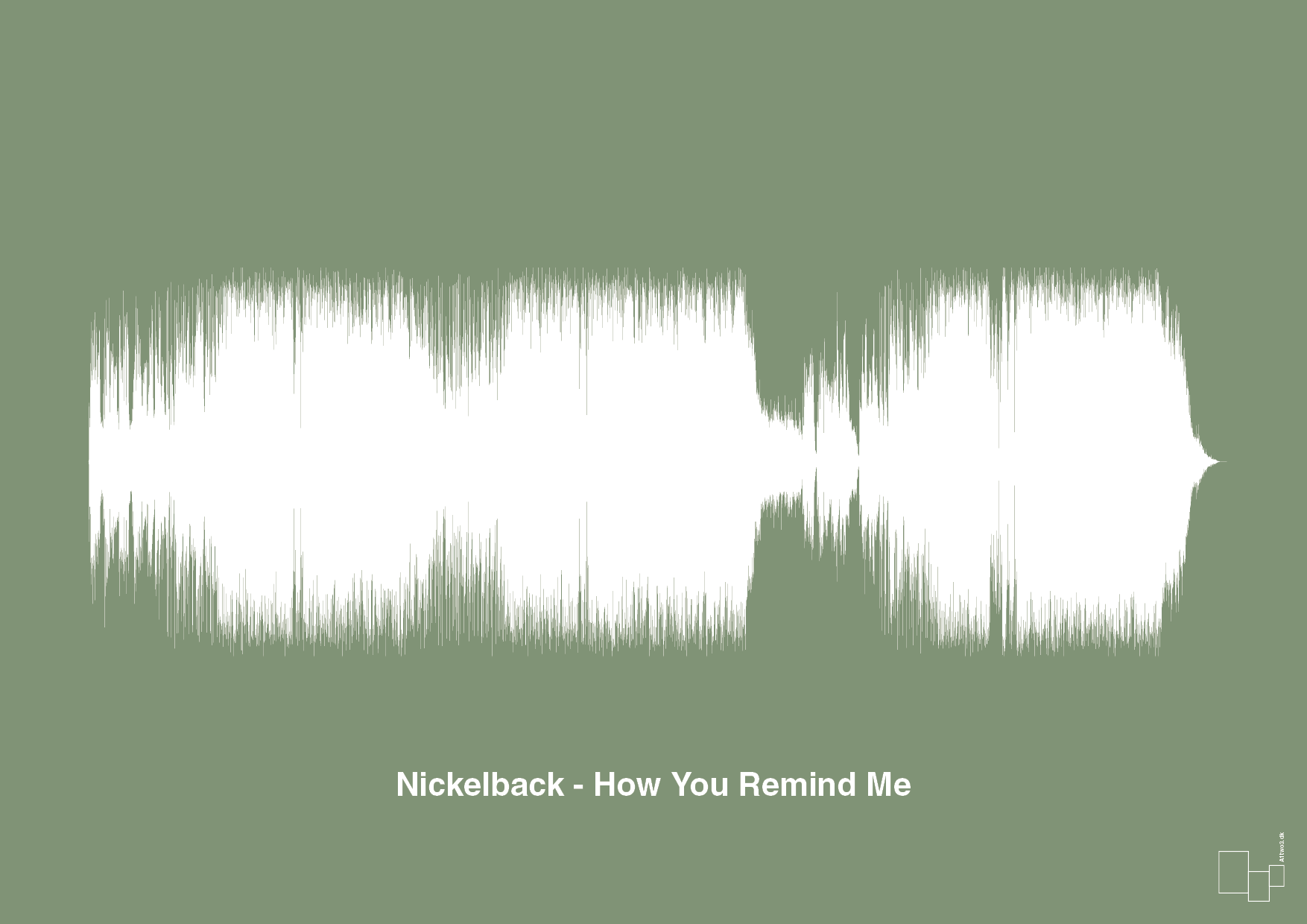 plakat: nickelback - how you remind me - jade-Soundwave-A1two3