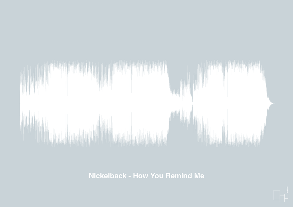 plakat: nickelback - how you remind me - light drizzle-Soundwave-A1two3