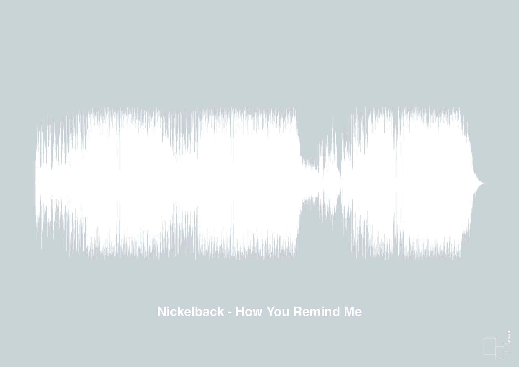 plakat: nickelback - how you remind me - light drizzle-Soundwave-A1two3
