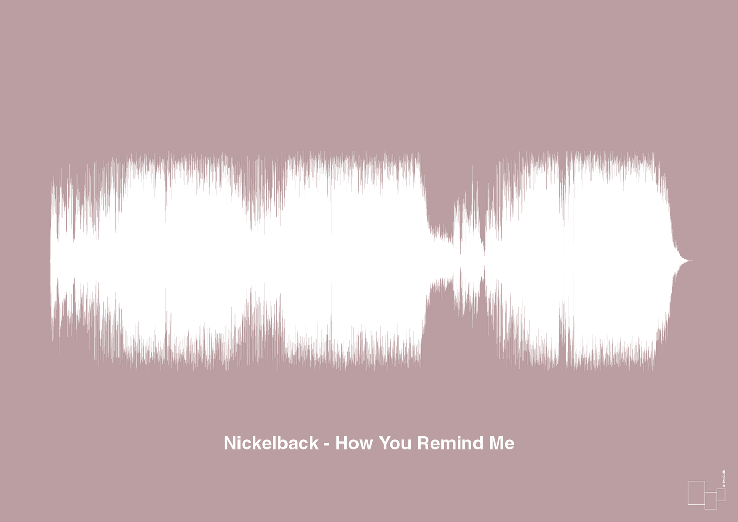 plakat: nickelback - how you remind me - light rose-Soundwave-A1two3