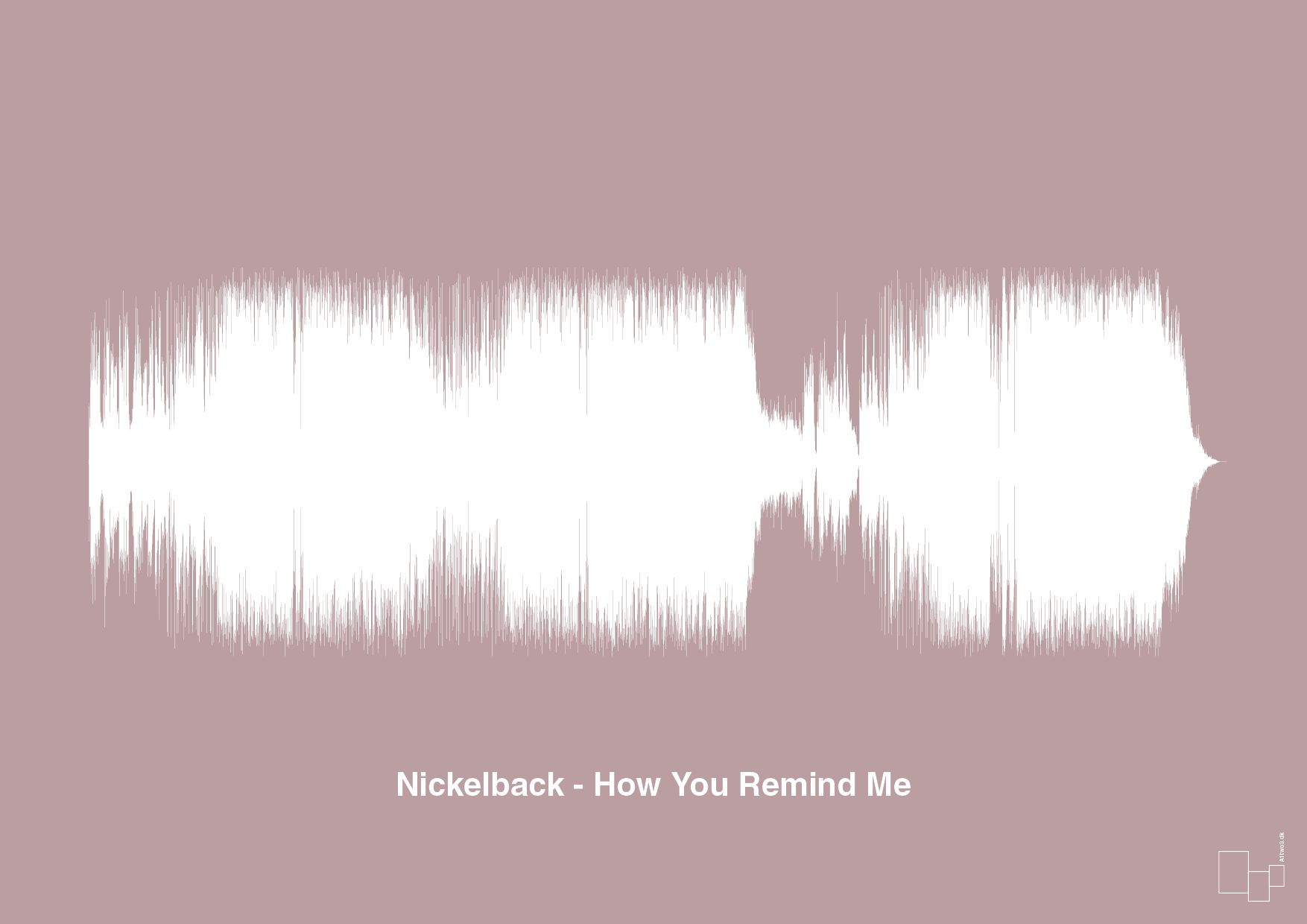 plakat: nickelback - how you remind me - light rose-Soundwave-A1two3