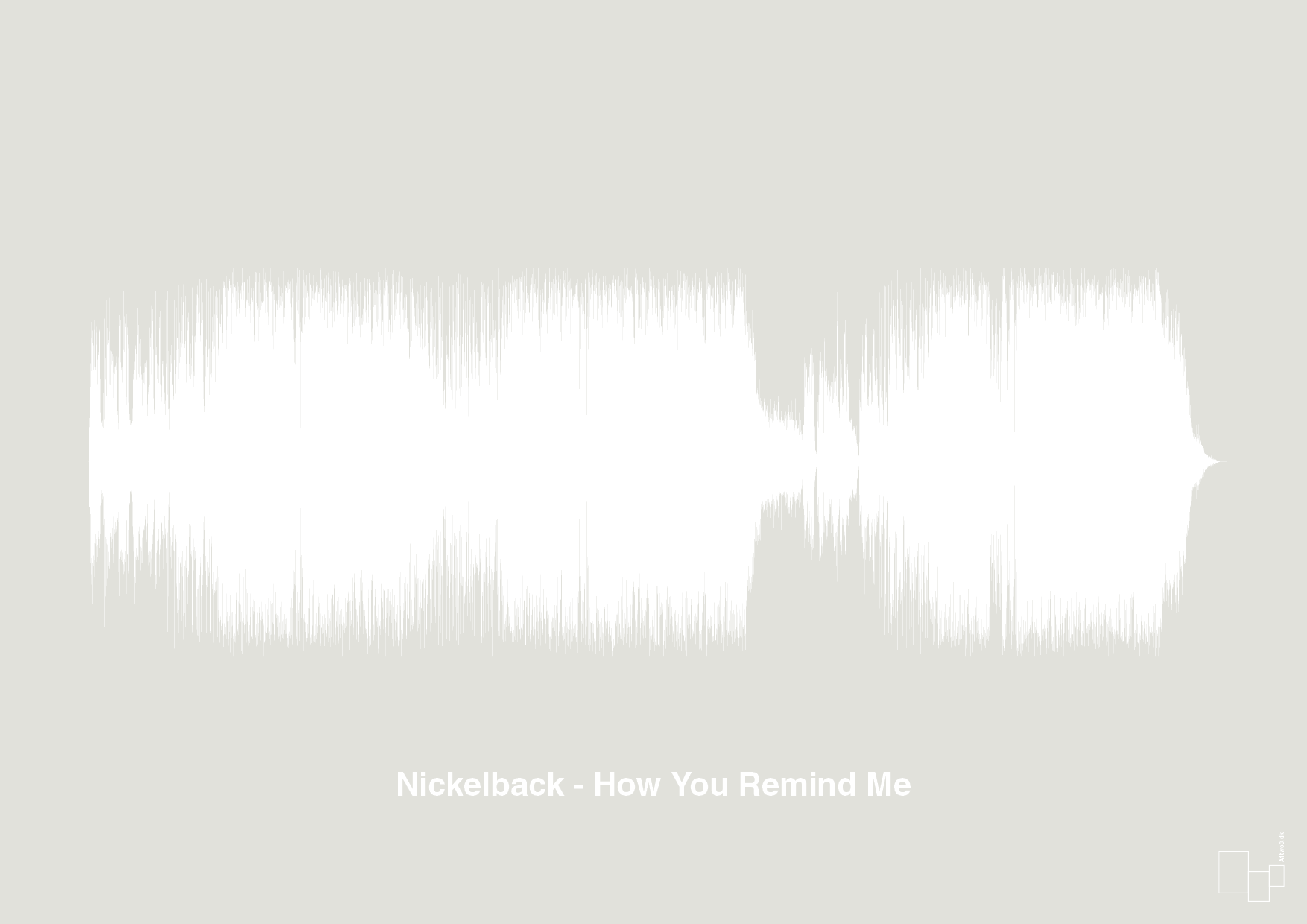 plakat: nickelback - how you remind me - painters white-Soundwave-A1two3