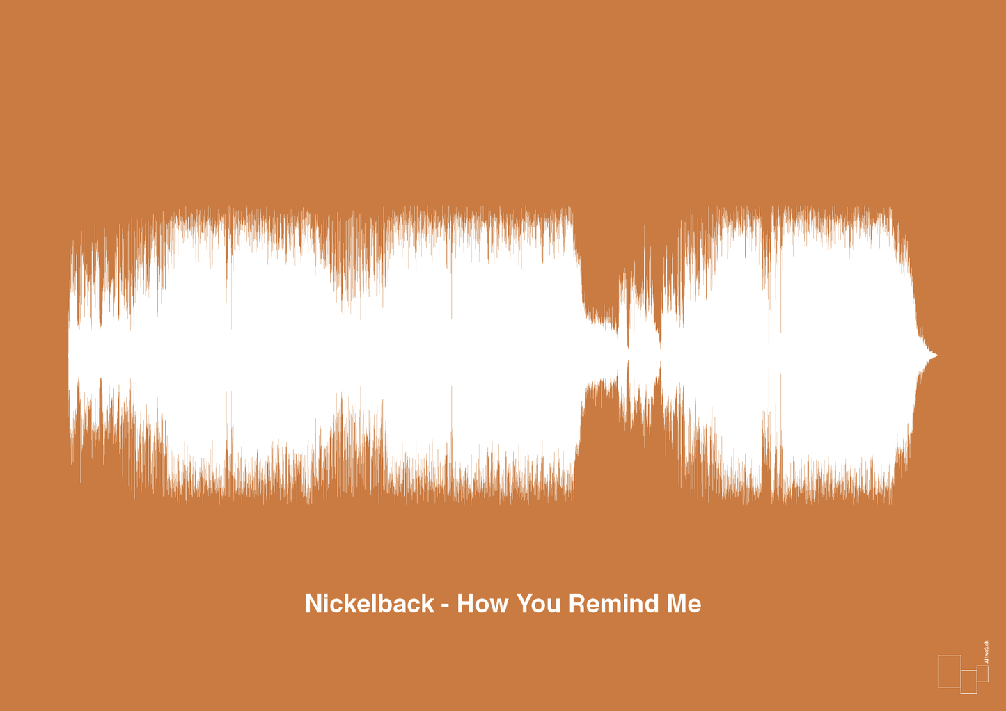 plakat: nickelback - how you remind me - rumba orange-Soundwave-A1two3