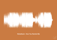 plakat: nickelback - how you remind me