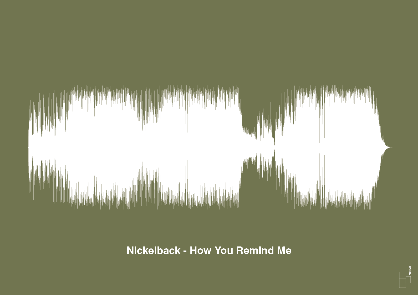 plakat: nickelback - how you remind me - secret meadow-Soundwave-A1two3