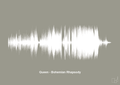 plakat: queen - bohemian rhapsody - battleship gray-Soundwave-A1two3