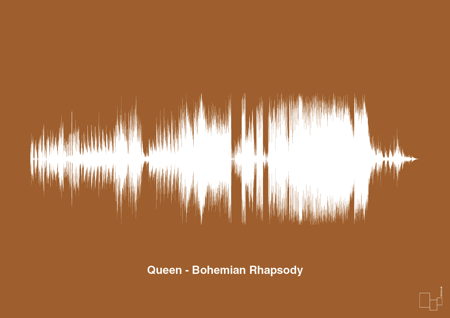plakat: queen - bohemian rhapsody - cognac-Soundwave-A1two3