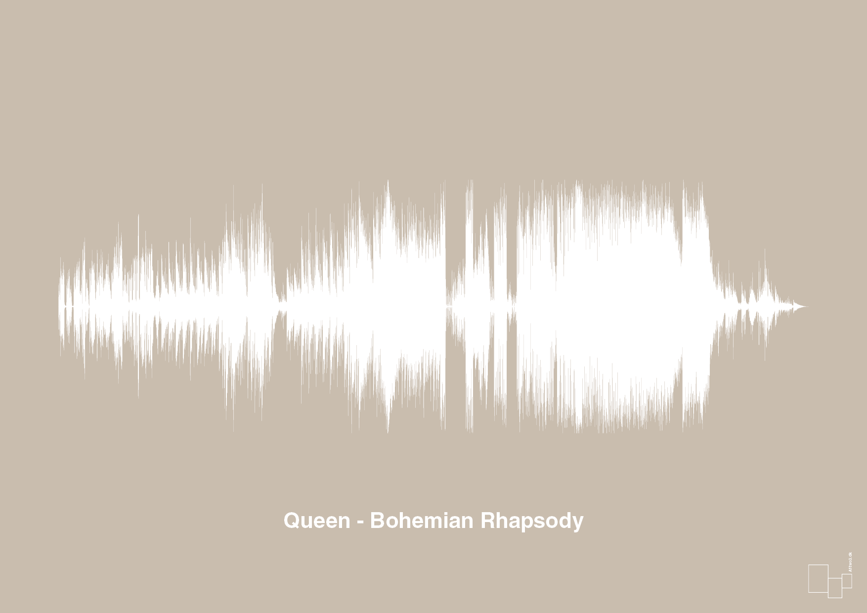 plakat: queen - bohemian rhapsody - creamy mushroom-Soundwave-A1two3