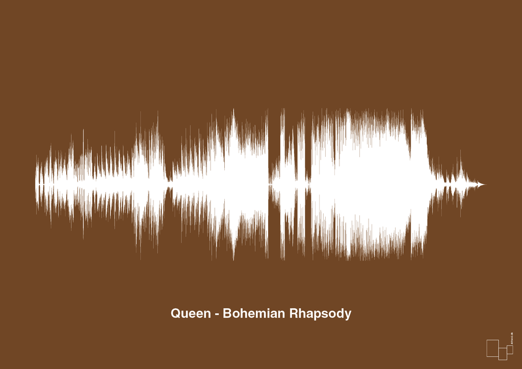 plakat: queen - bohemian rhapsody - dark brown-Soundwave-A1two3