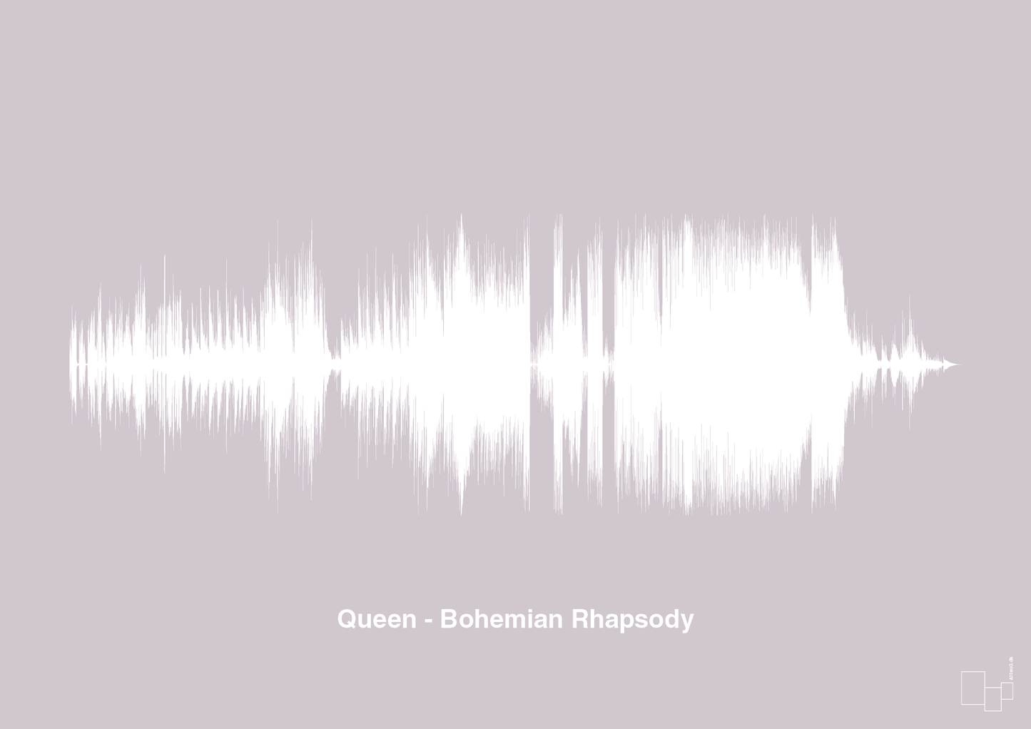 plakat: queen - bohemian rhapsody - dusty lilac-Soundwave-A1two3
