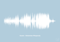 plakat: queen - bohemian rhapsody - heavenly blue-Soundwave-A1two3