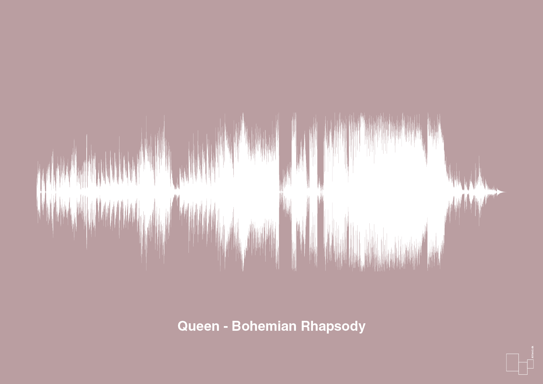plakat: queen - bohemian rhapsody - light rose-Soundwave-A1two3