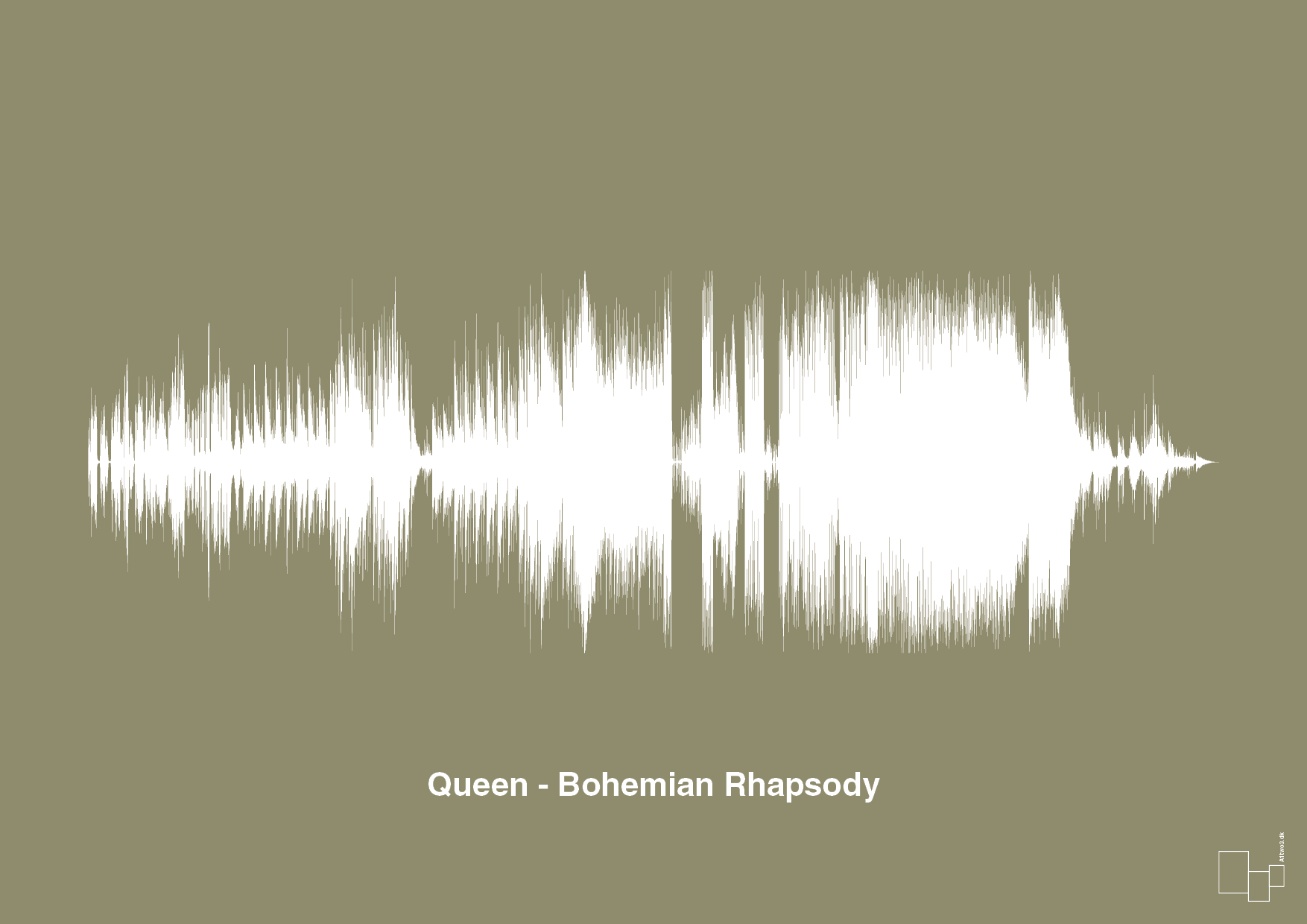 plakat: queen - bohemian rhapsody - misty forrest-Soundwave-A1two3