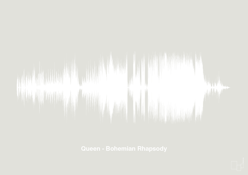 plakat: queen - bohemian rhapsody - painters white-Soundwave-A1two3
