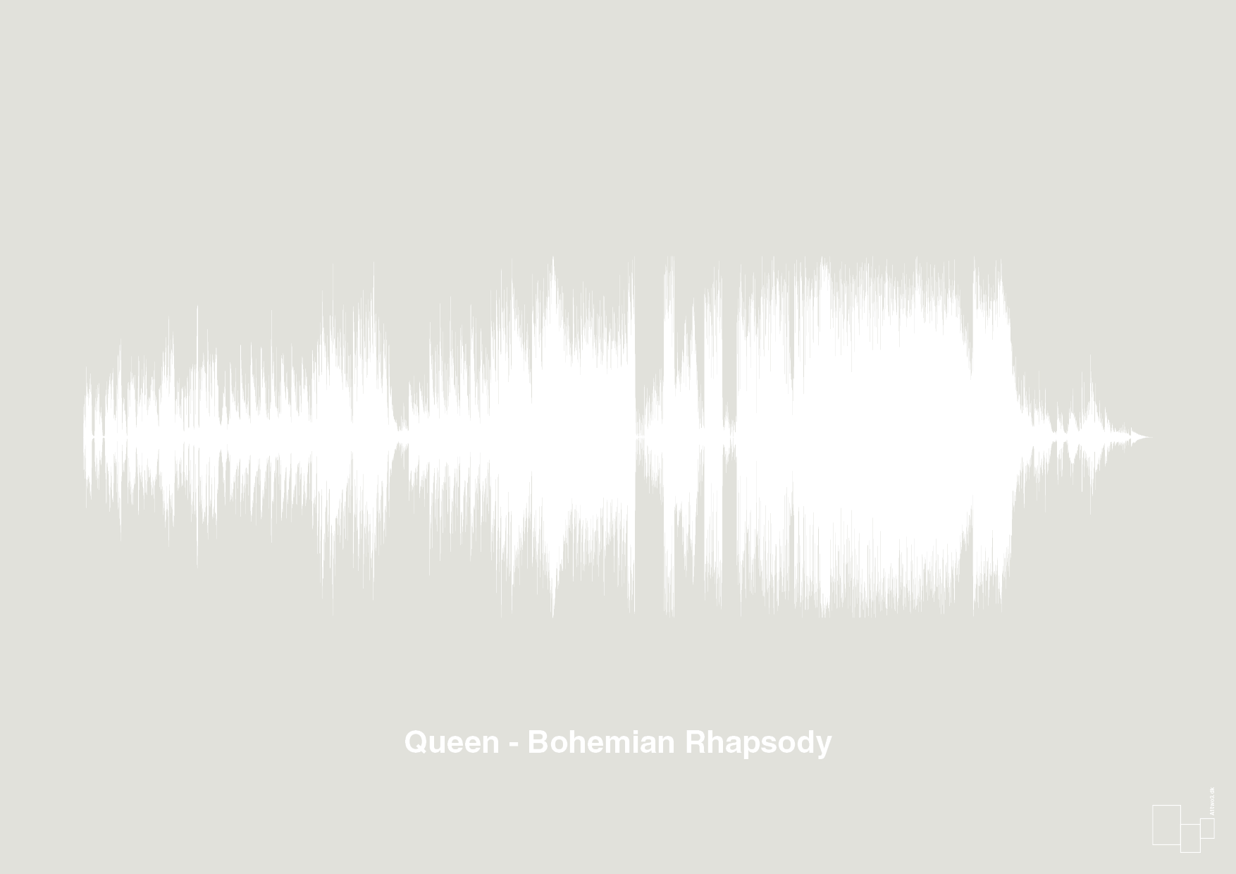 plakat: queen - bohemian rhapsody - painters white-Soundwave-A1two3