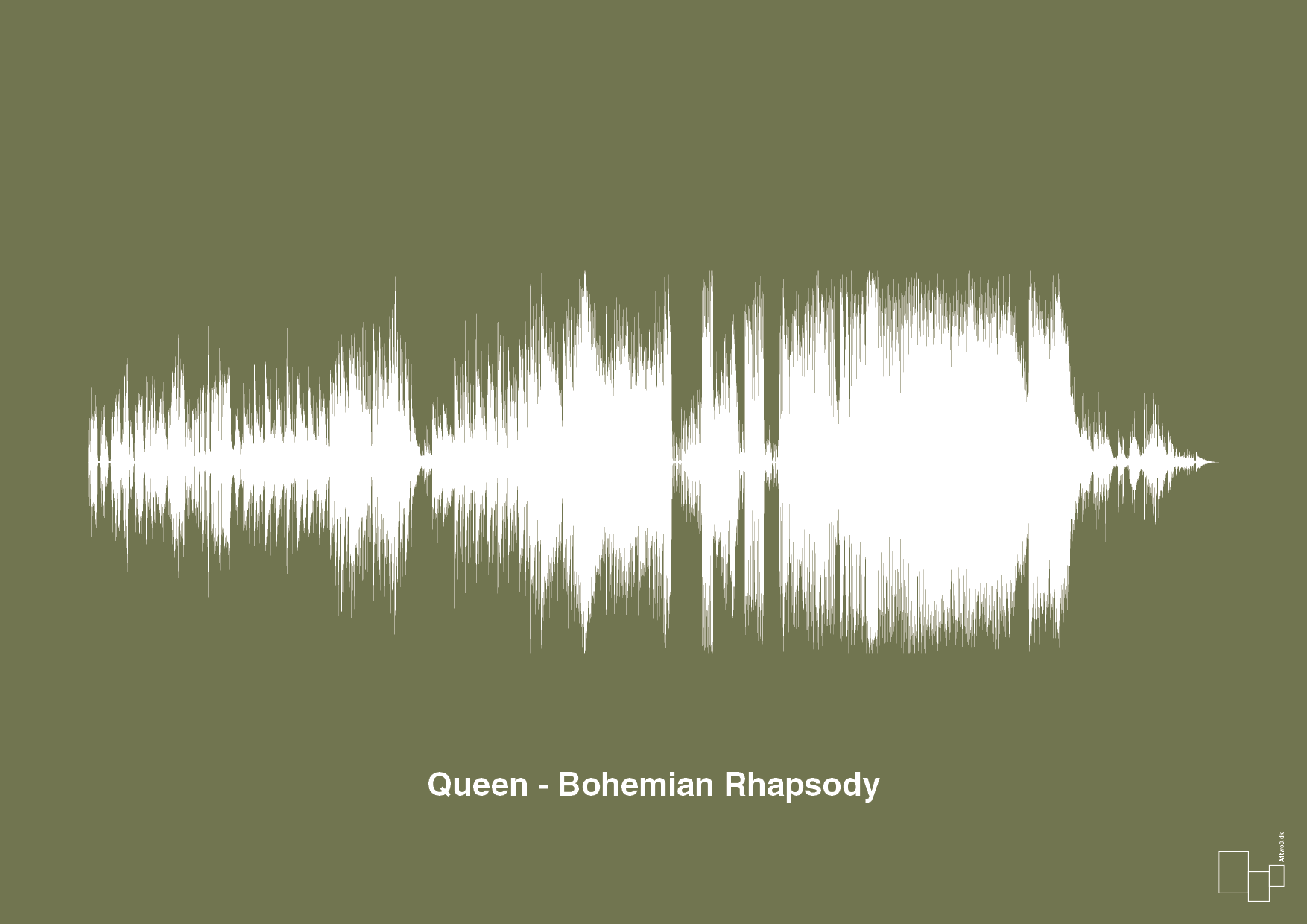 plakat: queen - bohemian rhapsody - secret meadow-Soundwave-A1two3