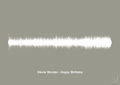 plakat: stevie wonder - happy birthday - battleship gray-Soundwave-A1two3