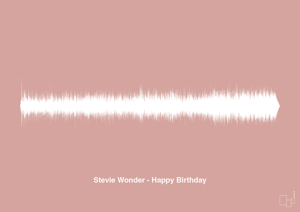 plakat: stevie wonder - happy birthday - bubble shell-Soundwave-A1two3