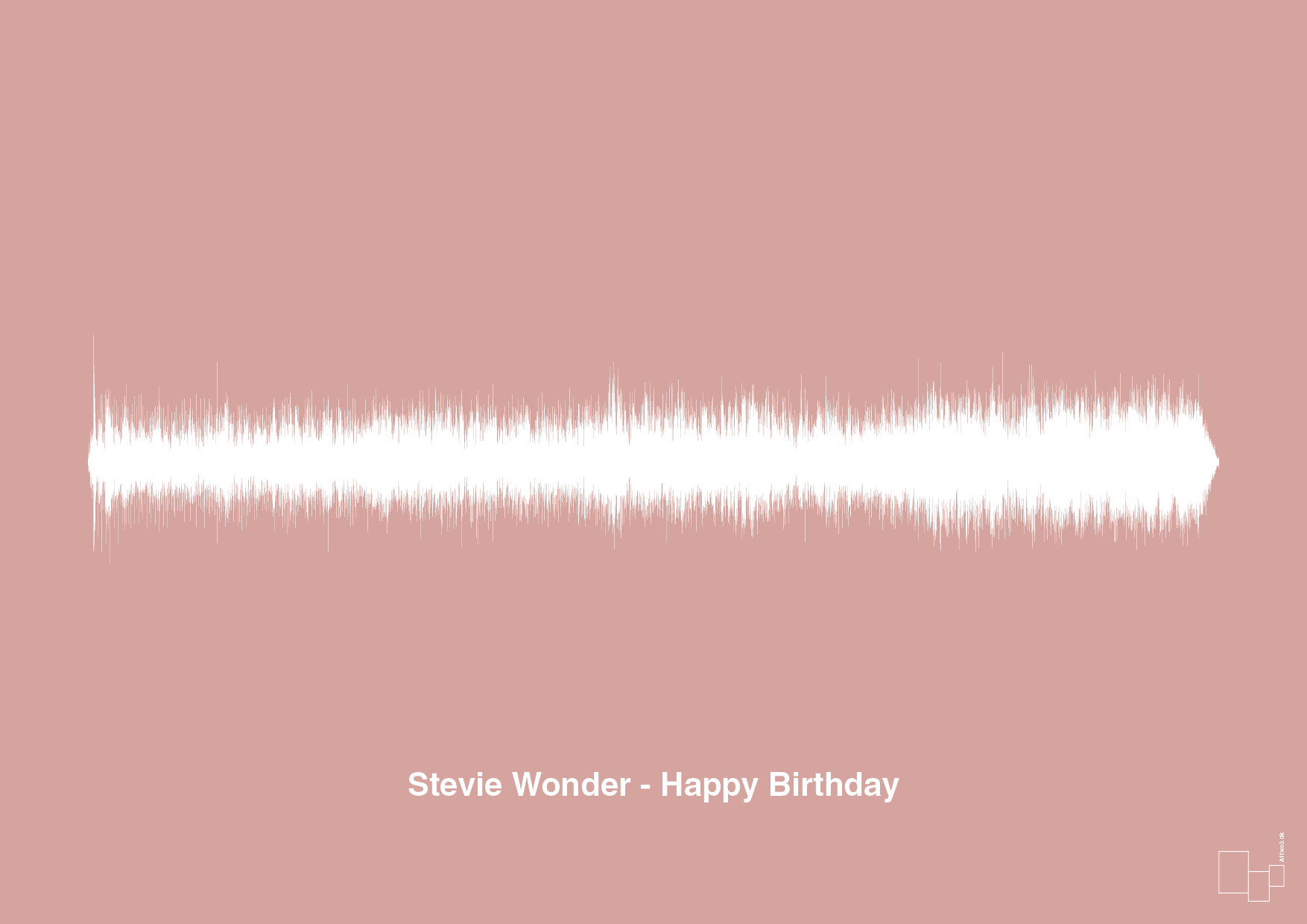 plakat: stevie wonder - happy birthday - bubble shell-Soundwave-A1two3