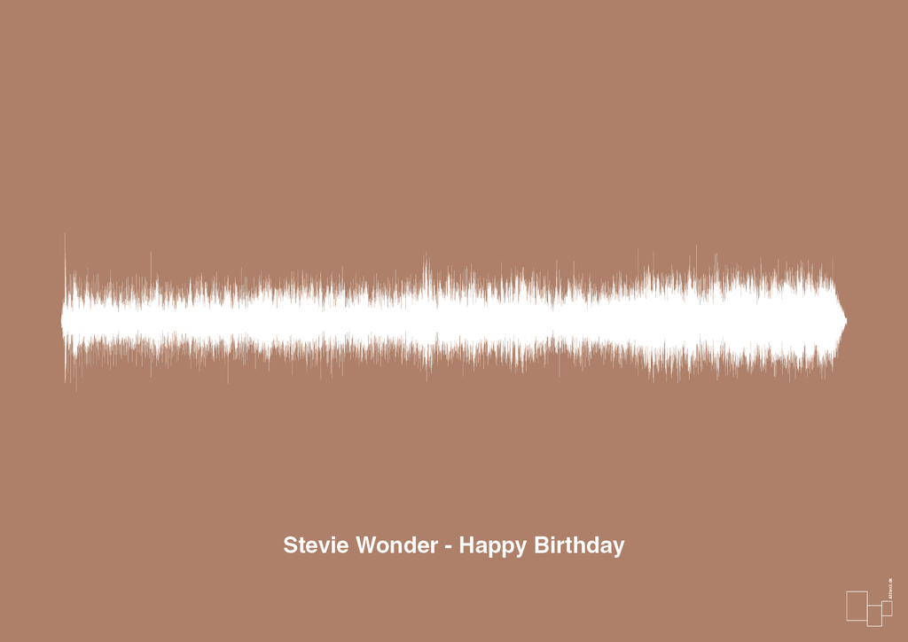 plakat: stevie wonder - happy birthday - cider spice-Soundwave-A1two3