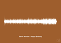 plakat: stevie wonder - happy birthday - cognac-Soundwave-A1two3