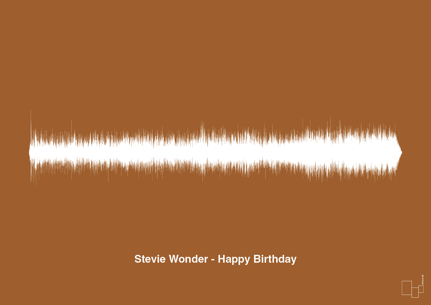 plakat: stevie wonder - happy birthday - cognac-Soundwave-A1two3