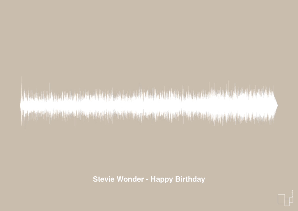 plakat: stevie wonder - happy birthday - creamy mushroom-Soundwave-A1two3