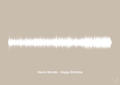 plakat: stevie wonder - happy birthday - creamy mushroom-Soundwave-A1two3