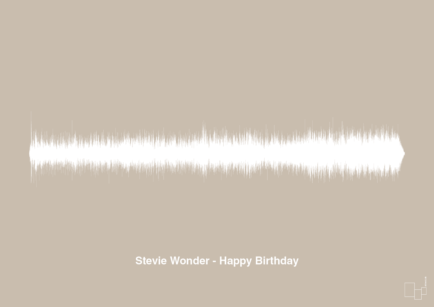 plakat: stevie wonder - happy birthday - creamy mushroom-Soundwave-A1two3