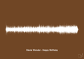 plakat: stevie wonder - happy birthday - dark brown-Soundwave-A1two3