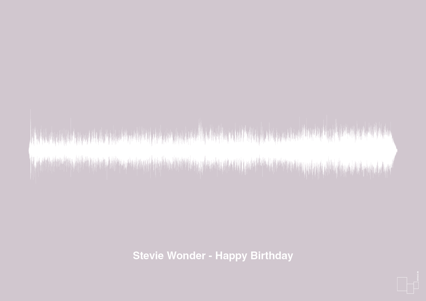 plakat: stevie wonder - happy birthday - dusty lilac-Soundwave-A1two3