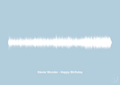 plakat: stevie wonder - happy birthday - heavenly blue-Soundwave-A1two3
