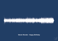 plakat: stevie wonder - happy birthday - lapis blue-Soundwave-A1two3