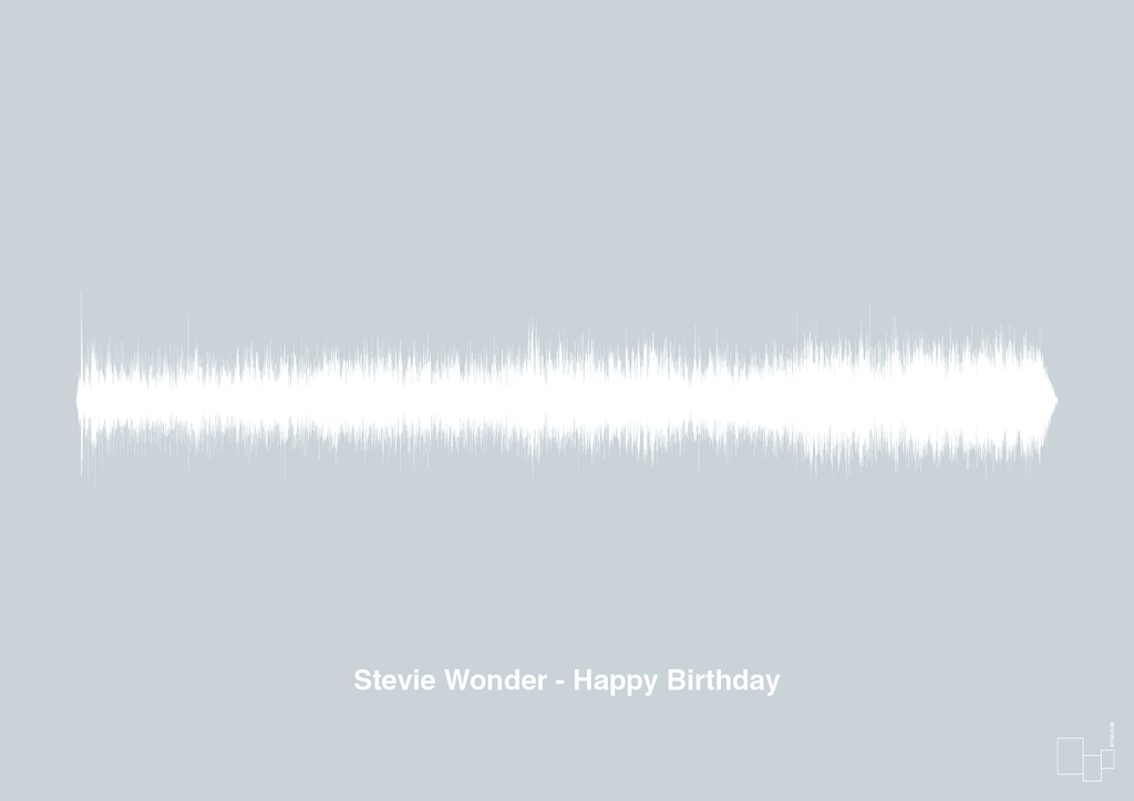 plakat: stevie wonder - happy birthday - light drizzle-Soundwave-A1two3