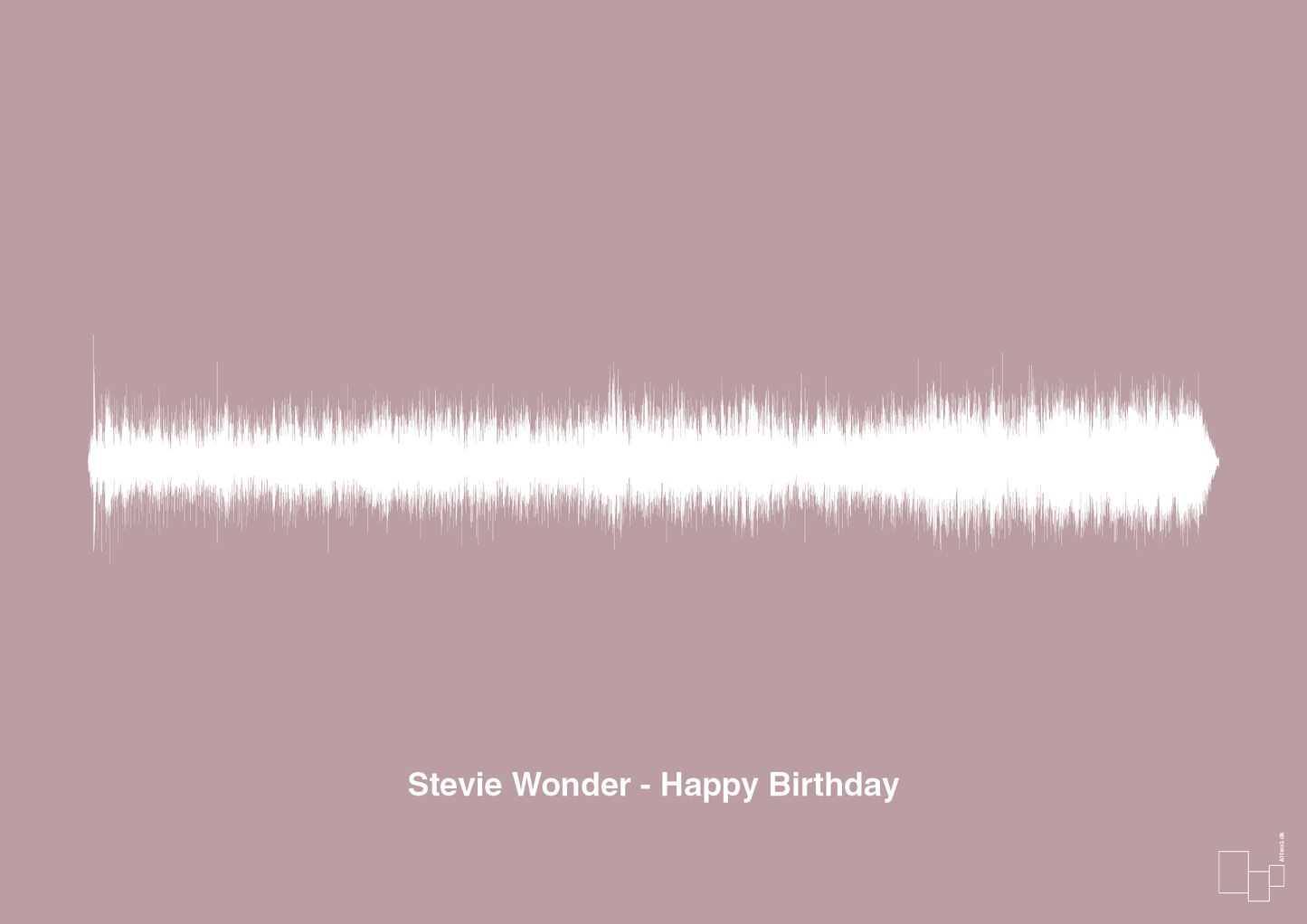 plakat: stevie wonder - happy birthday - light rose-Soundwave-A1two3