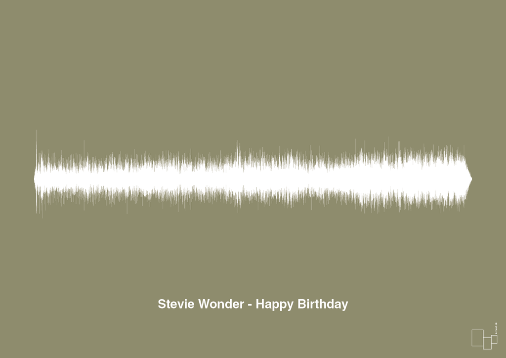 plakat: stevie wonder - happy birthday - misty forrest-Soundwave-A1two3
