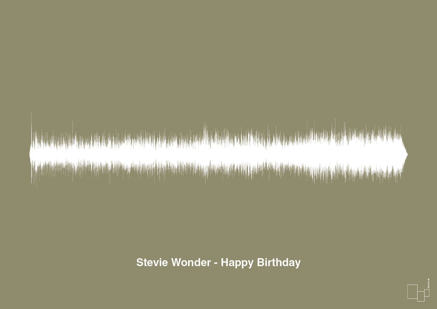 plakat: stevie wonder - happy birthday - misty forrest-Soundwave-A1two3