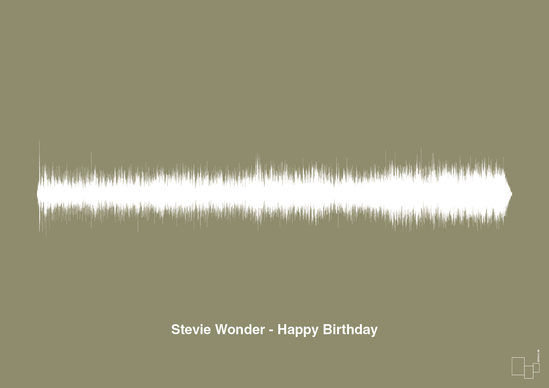plakat: stevie wonder - happy birthday - misty forrest-Soundwave-A1two3